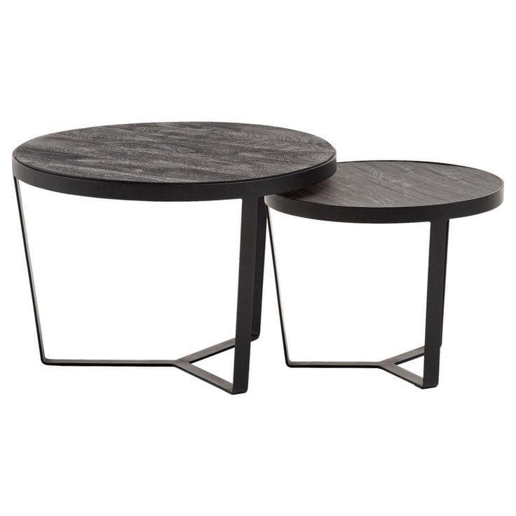 Cafe Table – Black Nesting Pair