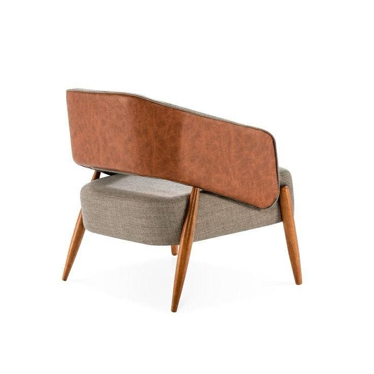 Settee – Tan Leather Back