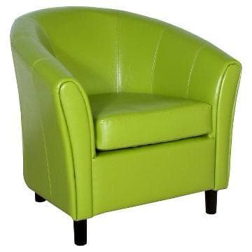 Tub Chair – Lime Green — alternate view