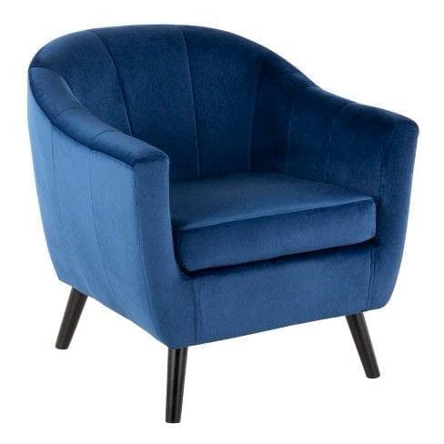 Tub Chair – Navy Velvet
