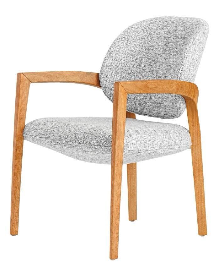 Visitor Chair – Oak & Grey